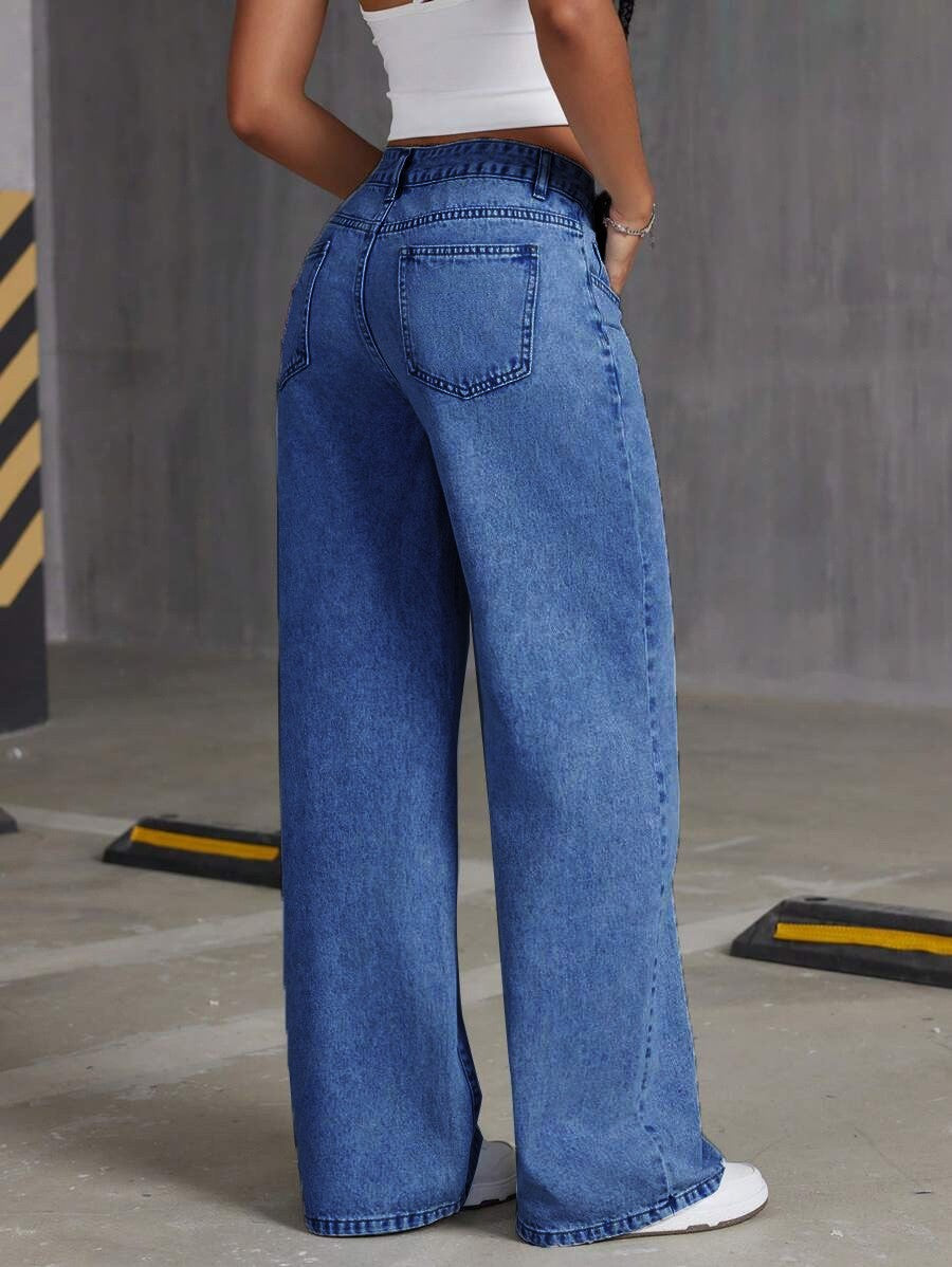 High Waist Wide Leg Jeans