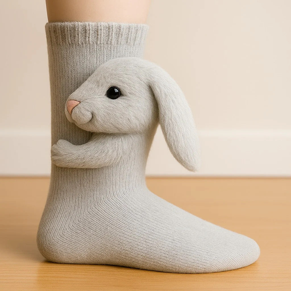 Knitted Socks cute animals