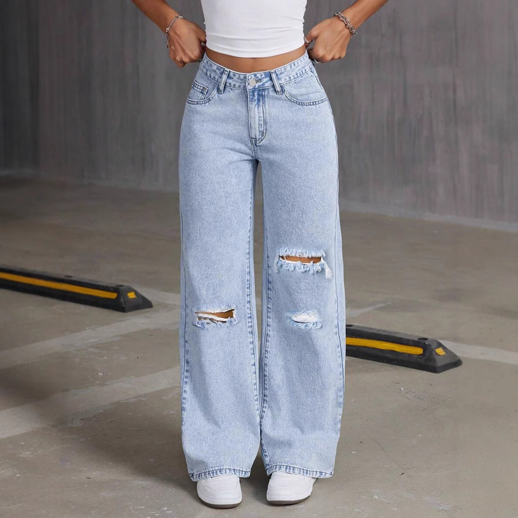 High Waist Wide Leg Jeans
